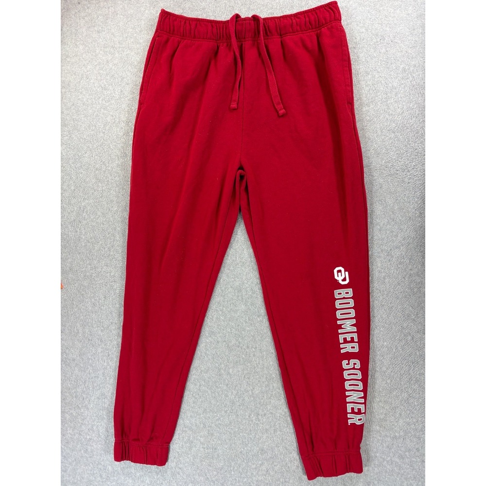 Oklahoma Sooners Fanatics Screened Logo Campus Jogger Sweatpants (Men's XL) Red